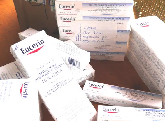 Firma Beiersdorf Hamburg hat Spendenpaket abgeschickt und ist angekommen