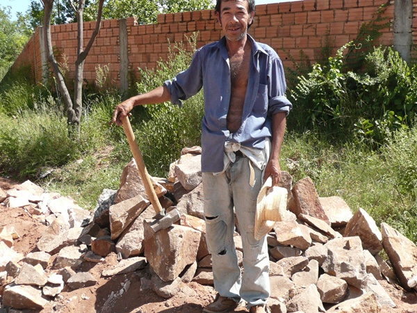 Strassenbau in Altos Paraguay