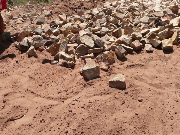 Strassenbau in Altos Paraguay