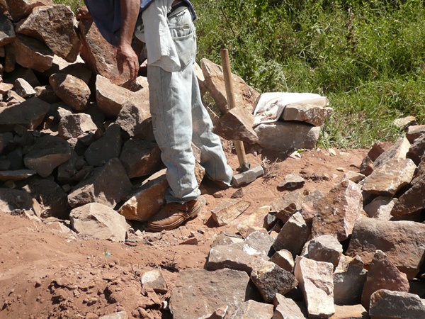 Strassenbau in Altos Paraguay