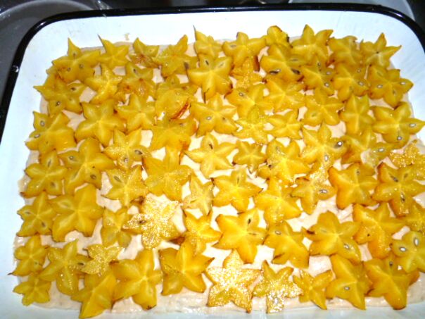 Torte aus Sternenfrucht, Karambola