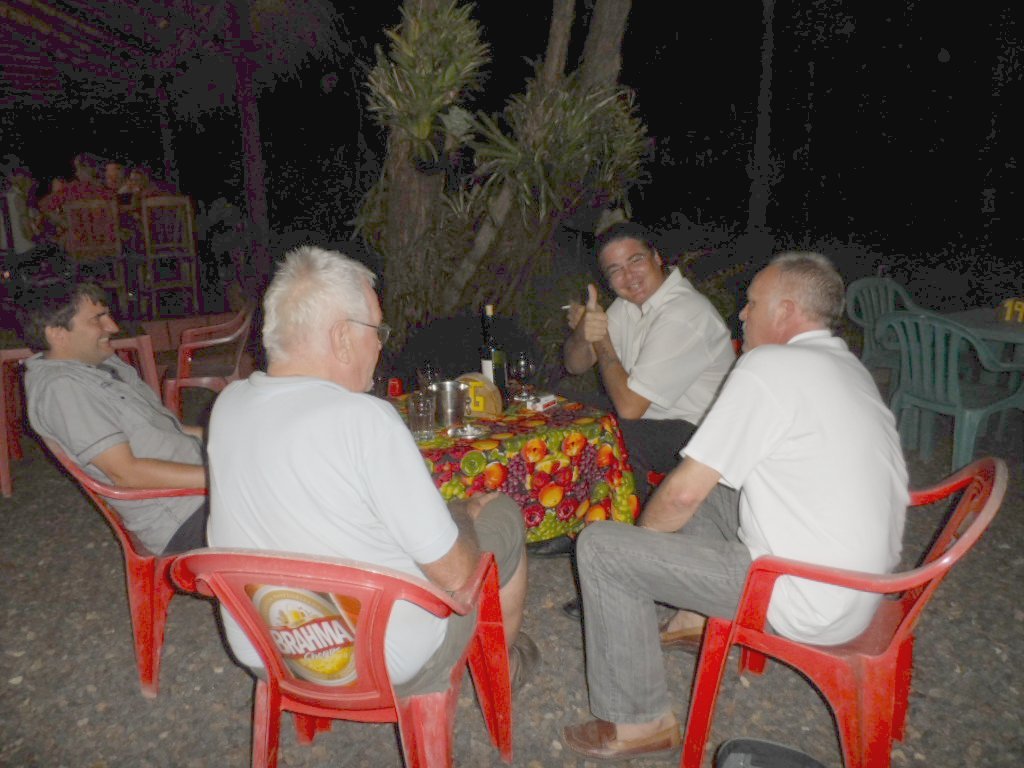 Erbsensuppe und Kuchen