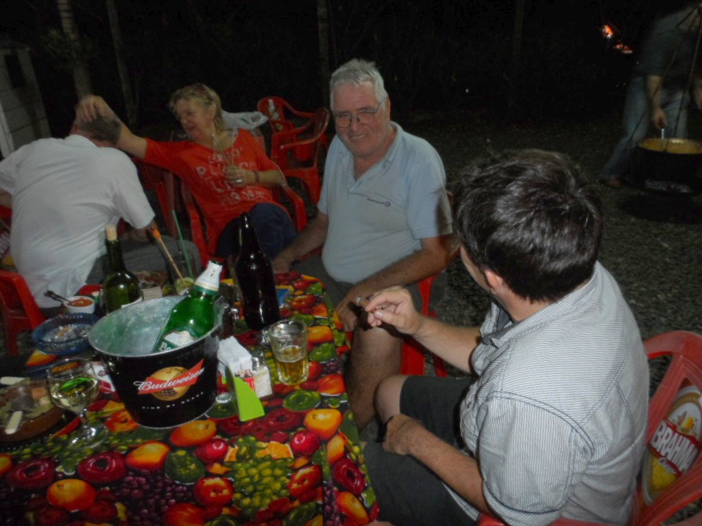 Erbsensuppe und Kuchen