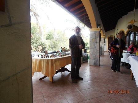 Alfred hat uns heute bei Kaffee und Kuchen......