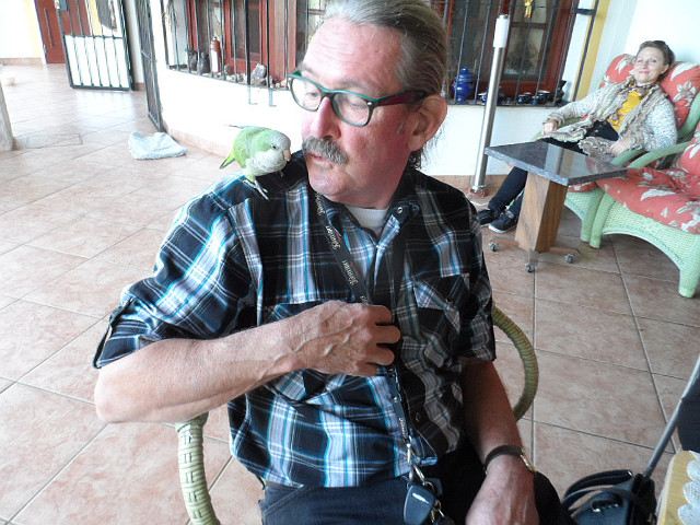 Alfred hat uns heute bei Kaffee und Kuchen......