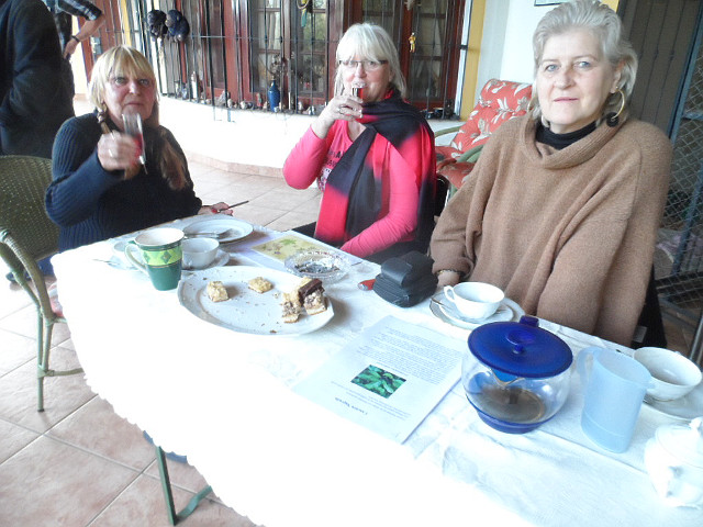 Alfred hat uns heute bei Kaffee und Kuchen......