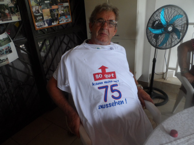 Geburtstage von Erich am Nachmittag und von Raymonde am Abend