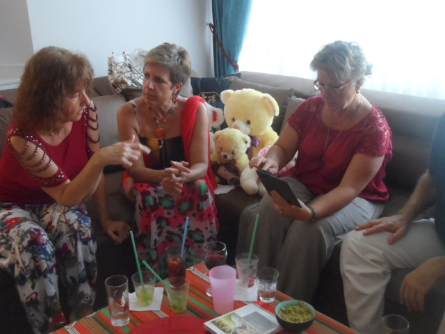 Geburtstage von Erich am Nachmittag und von Raymonde am Abend