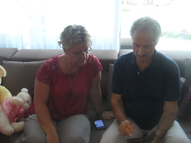 Geburtstage von Erich am Nachmittag und von Raymonde am Abend