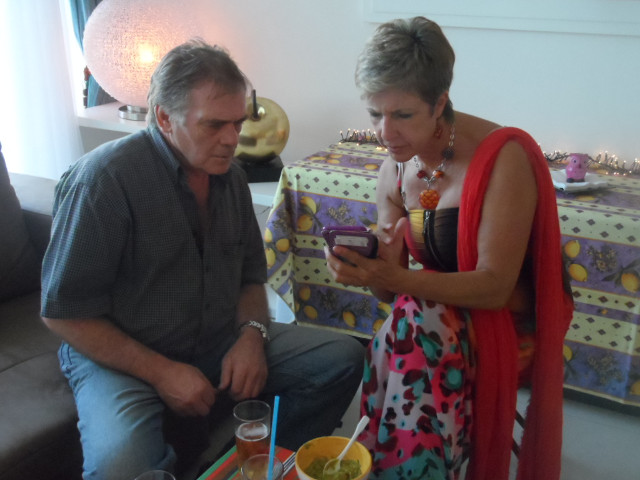 Geburtstage von Erich am Nachmittag und von Raymonde am Abend