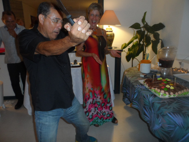 Geburtstage von Erich am Nachmittag und von Raymonde am Abend