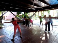 Die erste Sportstunde in Altos bei Christina Boteco